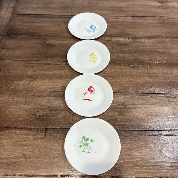 Corelle Other - 4 Corelle Disney MICKEY‎ MOUSE 6 3/4" Appetizer Dessert BREAD PLATES